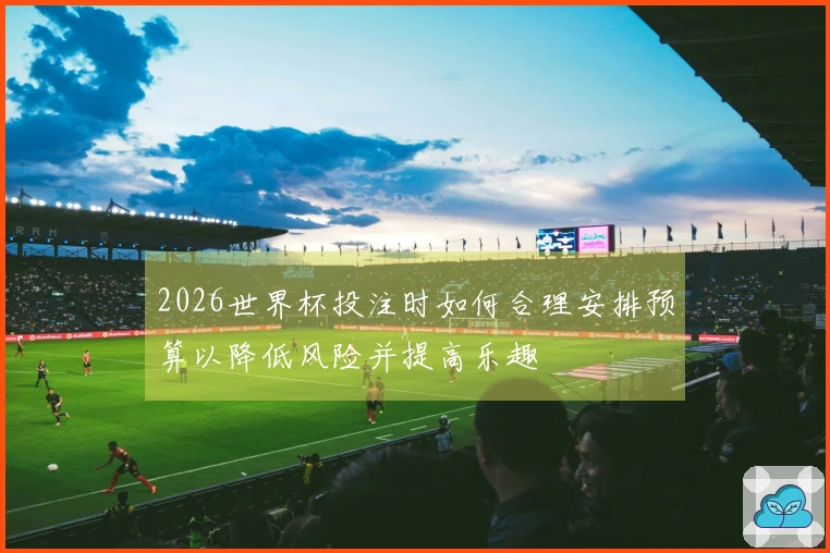 2026世界杯投注时如何合理安排预算以降低风险并提高乐趣