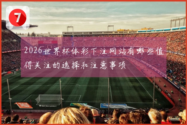 2026世界杯体彩下注网站有哪些值得关注的选择和注意事项